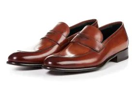 The Stewart Penny Loafer - Havana Brown