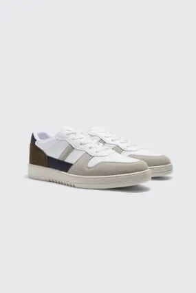 Tonal Panelled Trainers