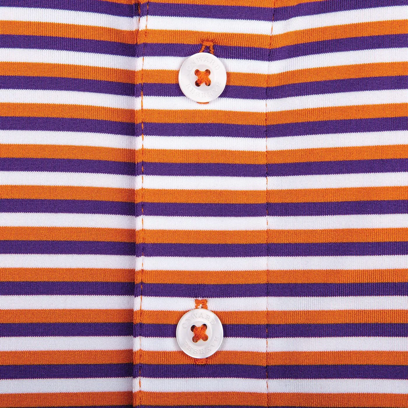 Triple Stripe Clemson Paw Polo