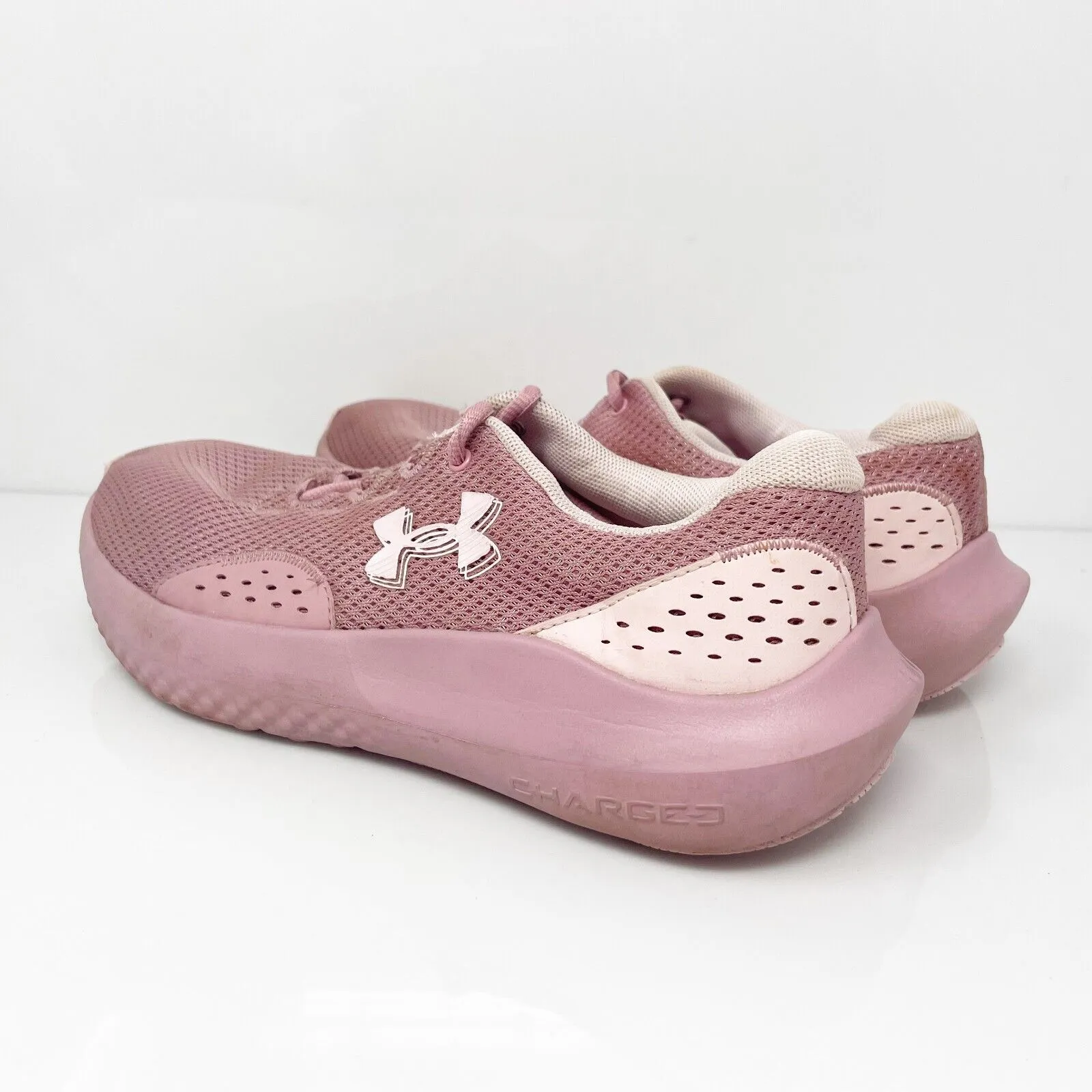 Under Armour Womens Charged Surge 4 3027007-600 Pink Running Shoes Sneakers 7.5