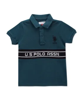 U.S. Polo Assn. Kids Boys Cotton Brand Taped Polo Shirt