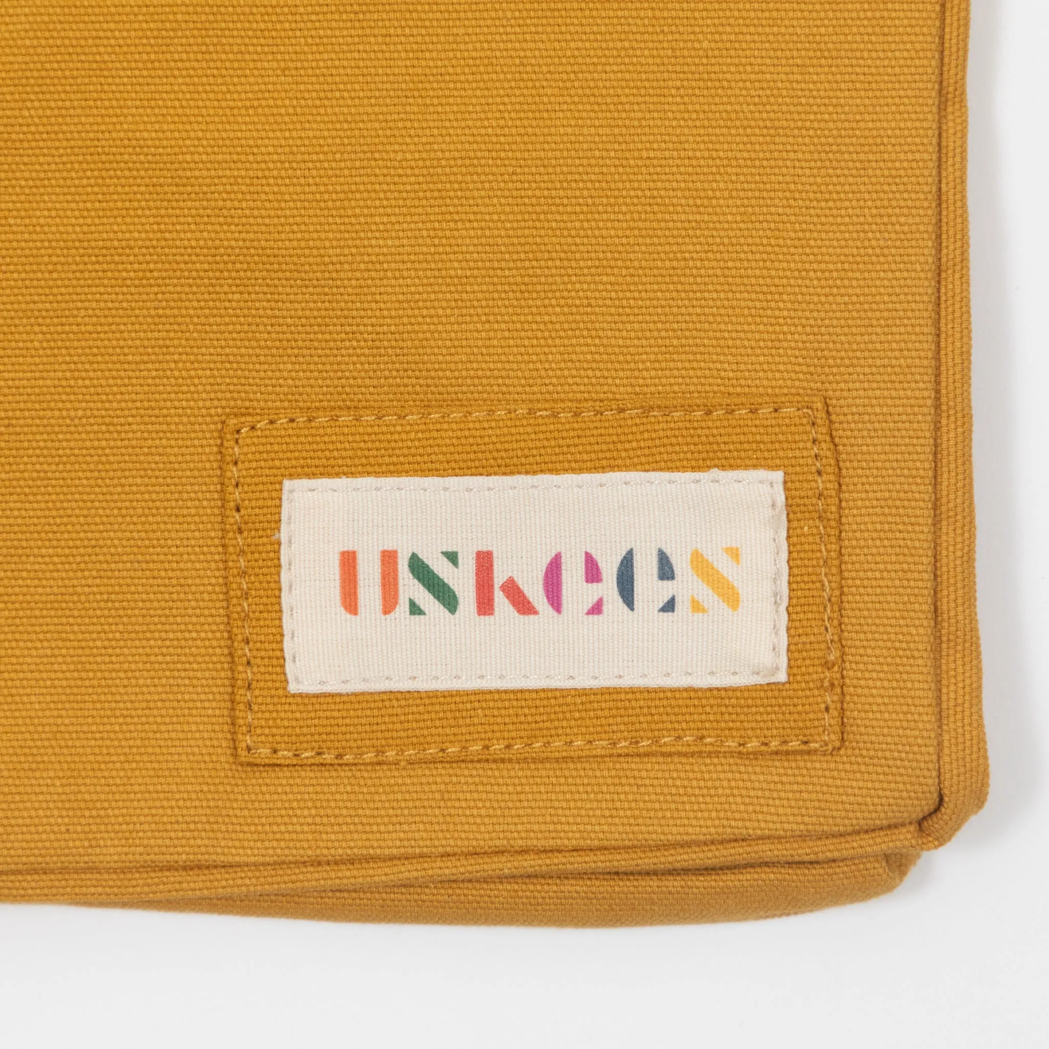 USKEES USKEES Small Organic Cotton Tote Bag in YELLOW