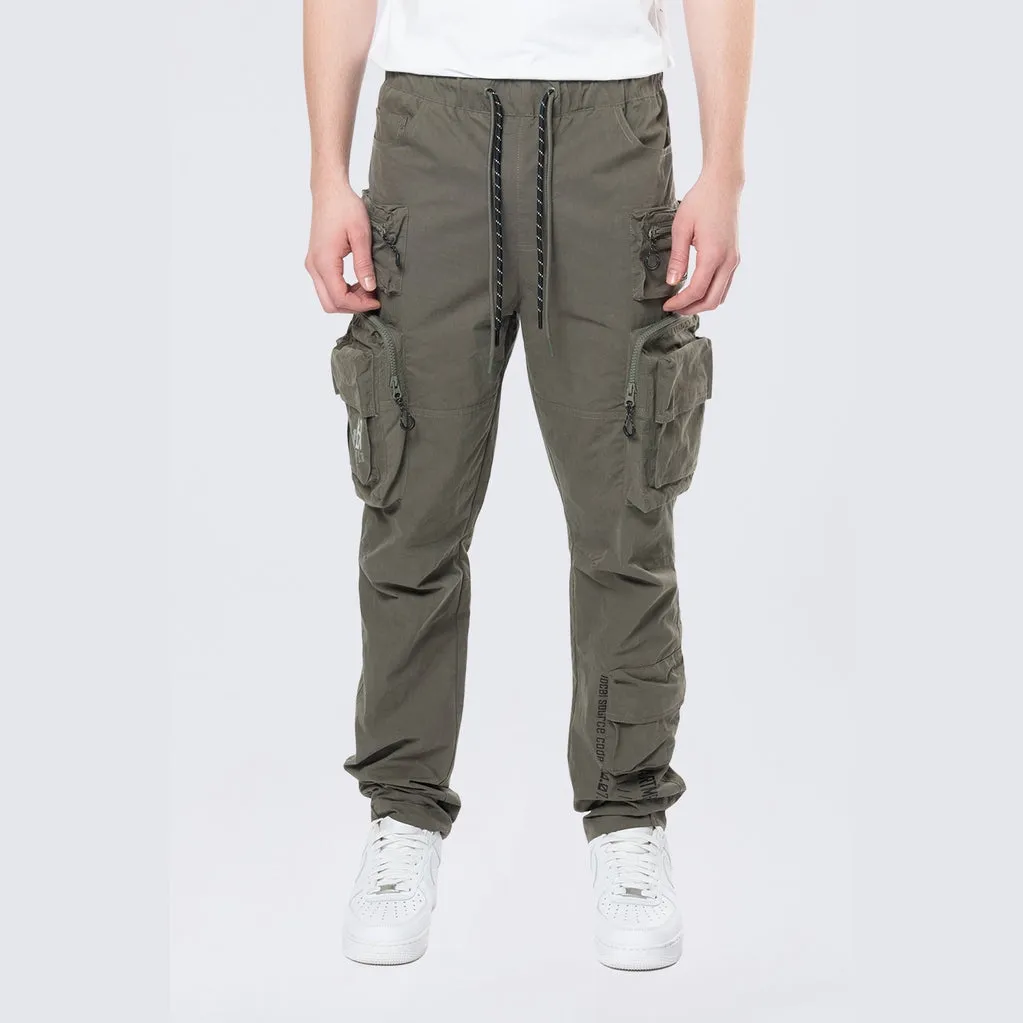 Utility Windbreaker Cargo Pants - Thyme