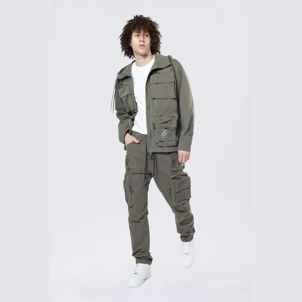 Utility Windbreaker Cargo Pants - Thyme