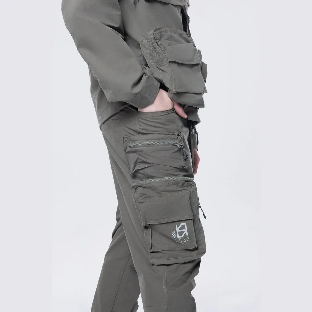 Utility Windbreaker Cargo Pants - Thyme