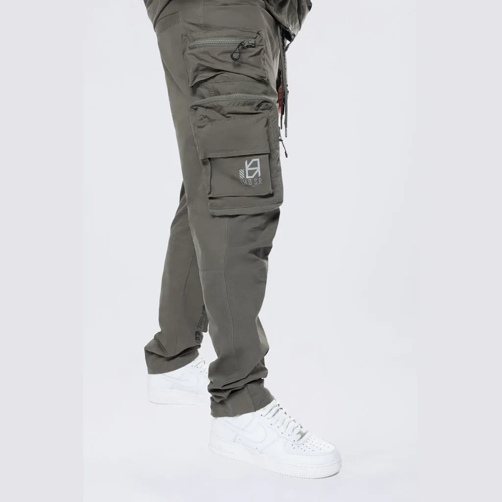 Utility Windbreaker Cargo Pants - Thyme