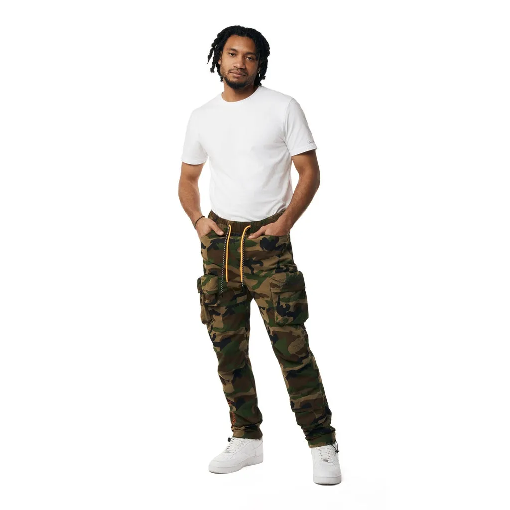 Utility Windbreaker Cargo Pants - Wood Camo