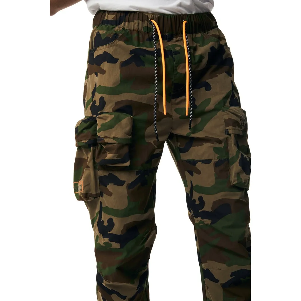 Utility Windbreaker Cargo Pants - Wood Camo