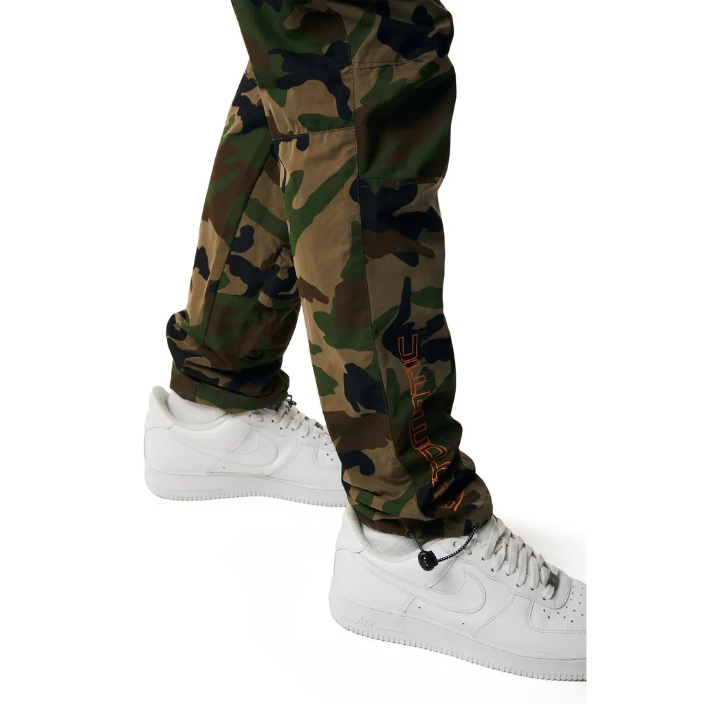 Utility Windbreaker Cargo Pants - Wood Camo