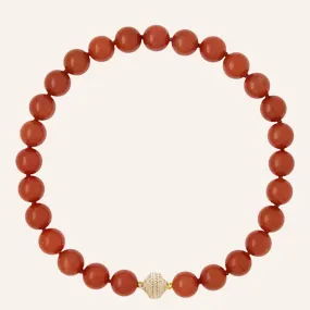 Victoire Red Aventurine 14mm Necklace