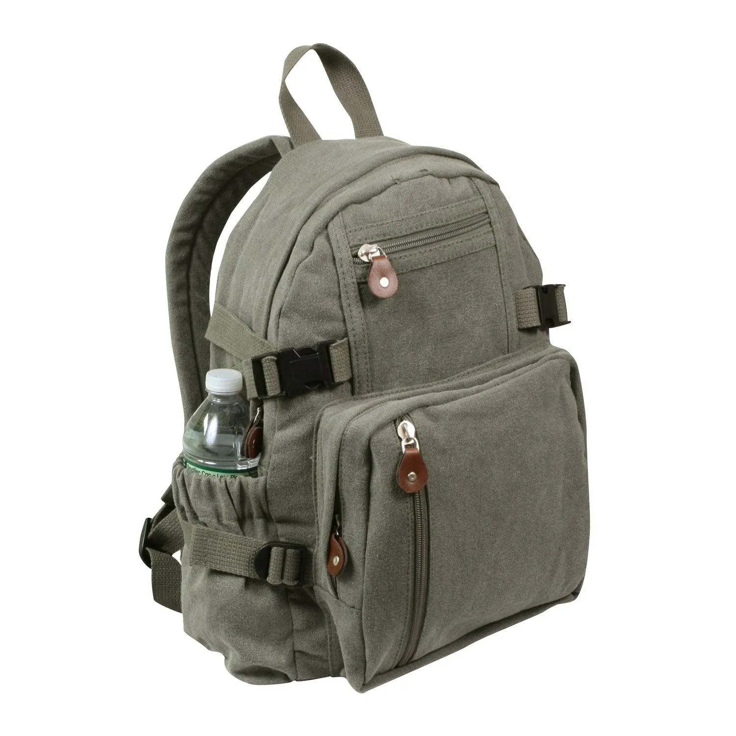 Vintage Canvas Compact Backpack