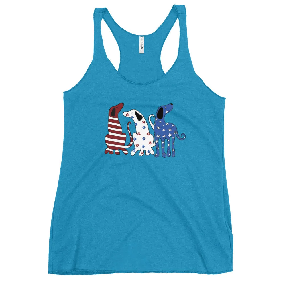 Whimsy Americana Dogs Tank