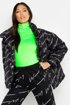 Woman Printed Puffer Jacket