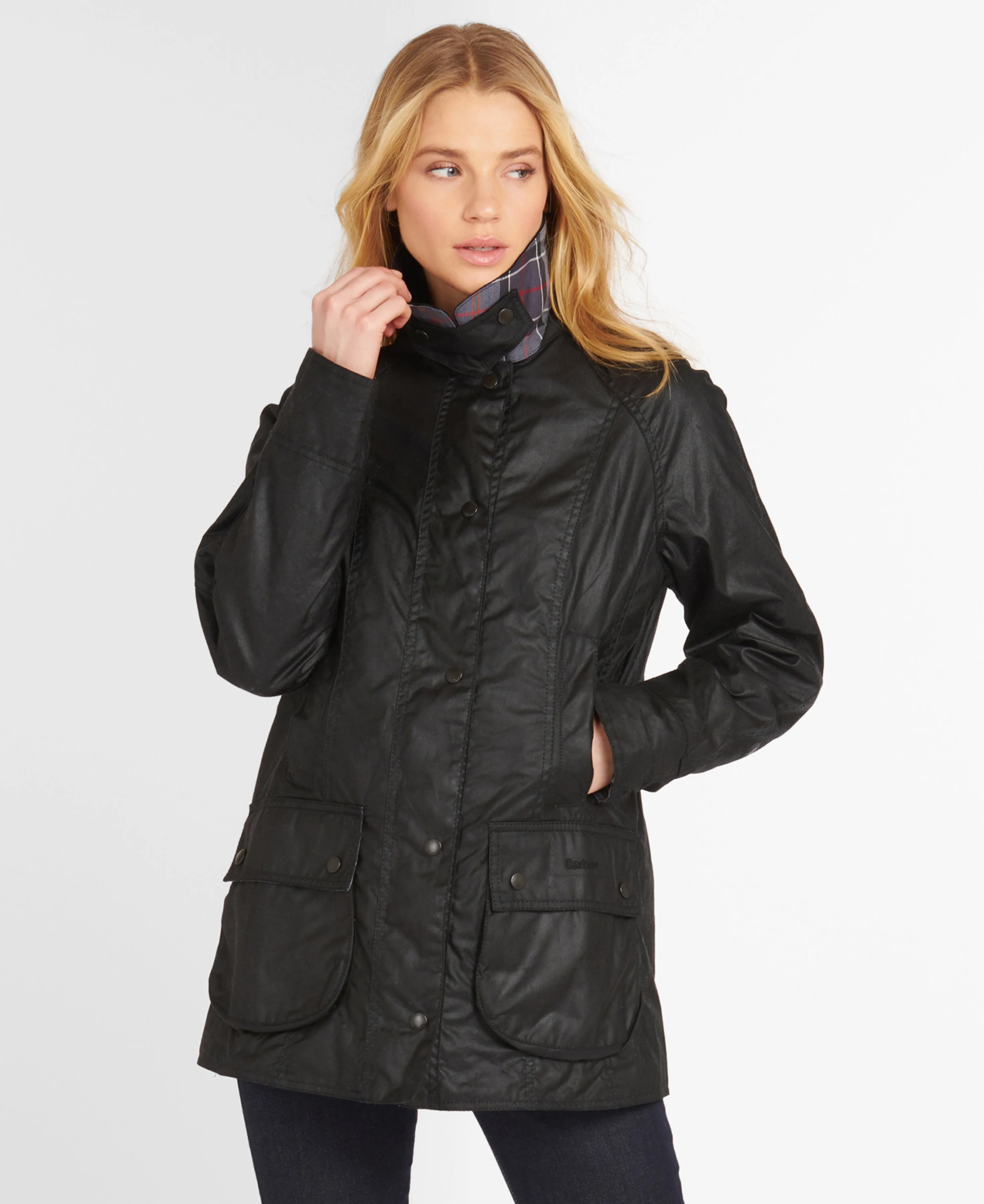 Women's Beadnell Wax Jacket Black