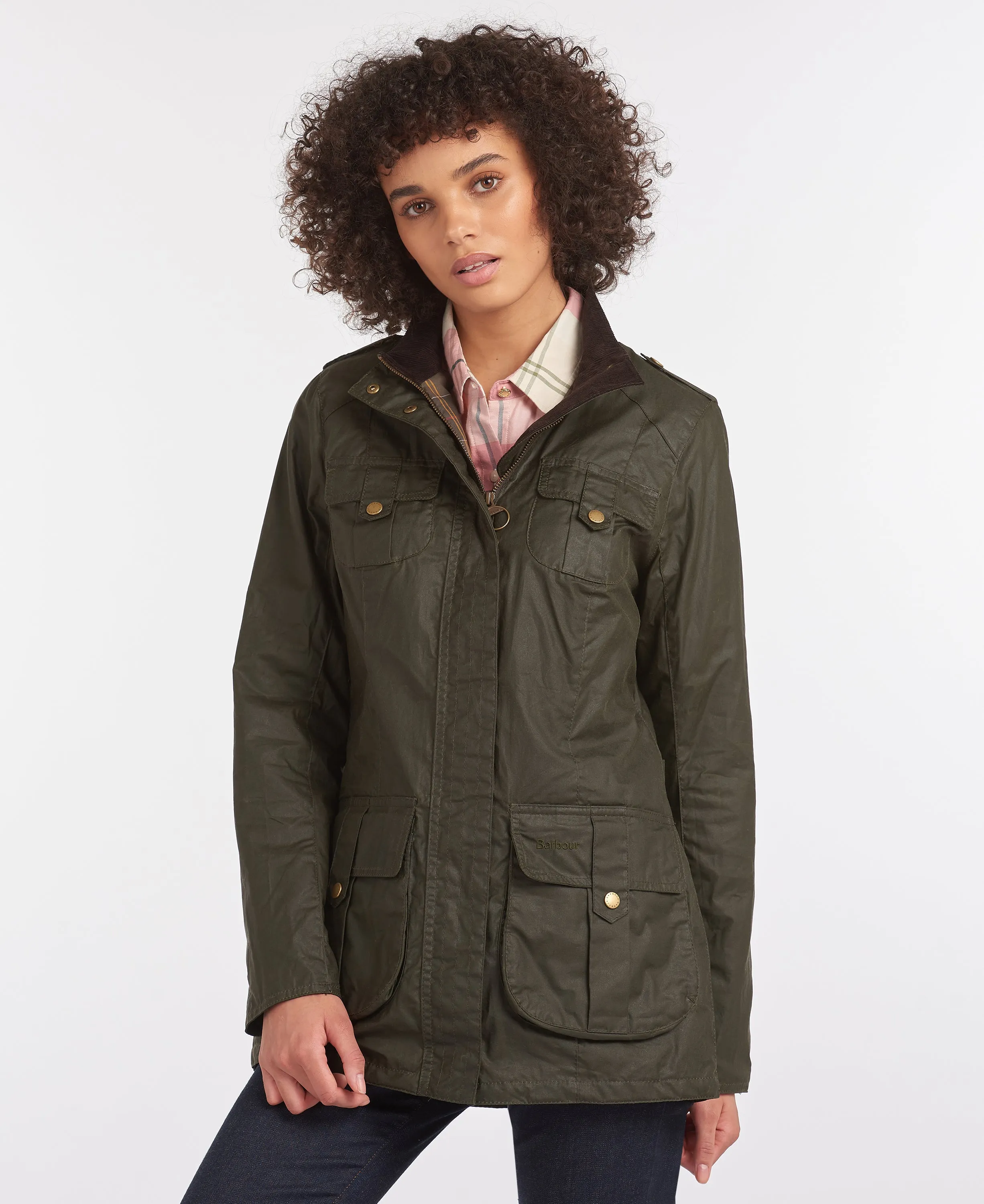 Women's Defence Lightweight Wax Jacket Archive Olive