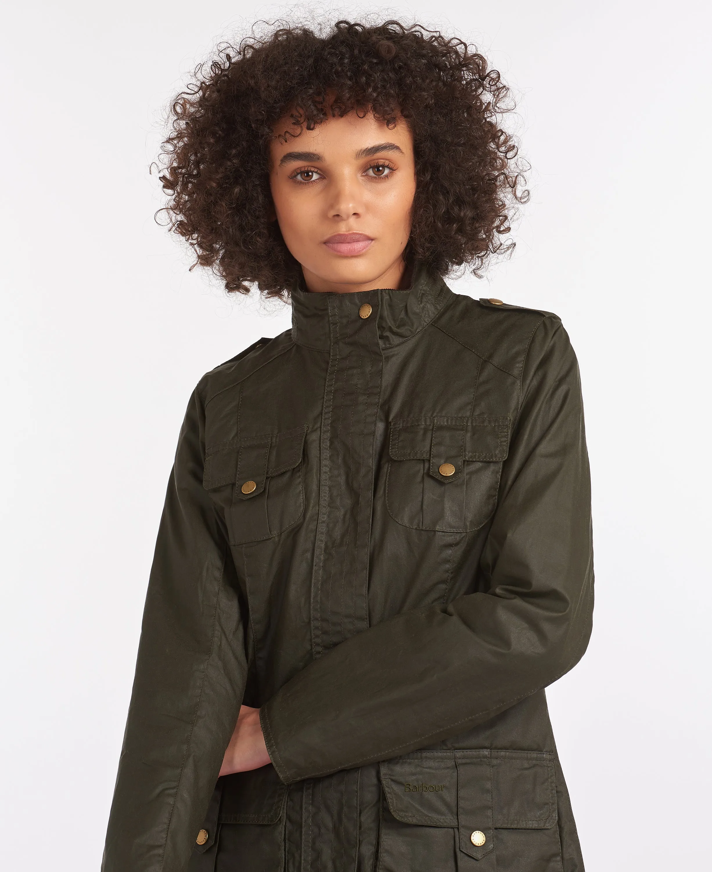 Women's Defence Lightweight Wax Jacket Archive Olive