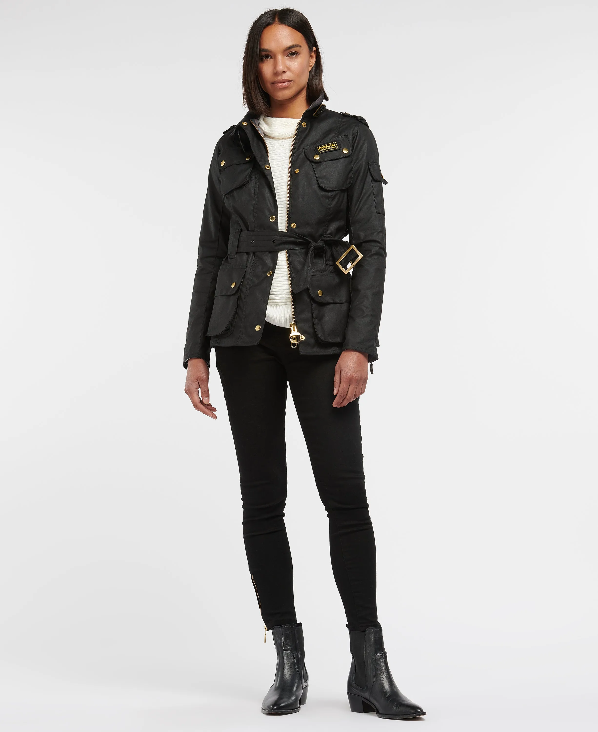 Women's International Wax Jacket Black