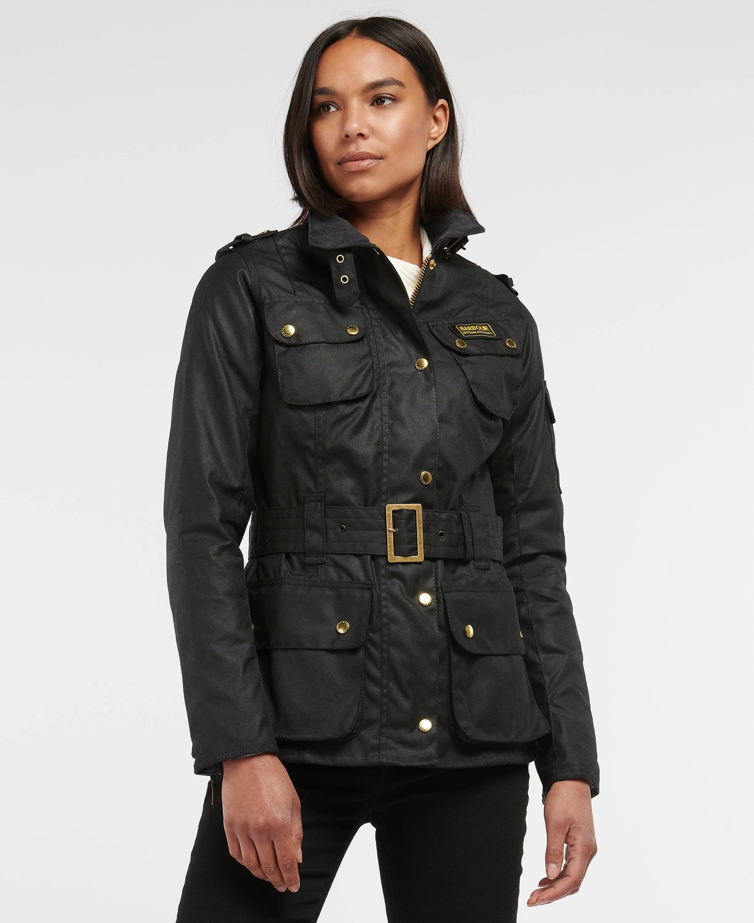 Women's International Wax Jacket Black