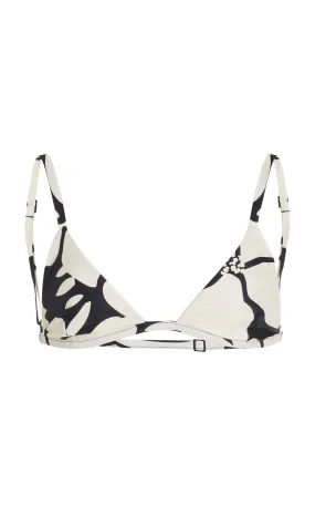 Ziah Printed Triangle Bikini Top